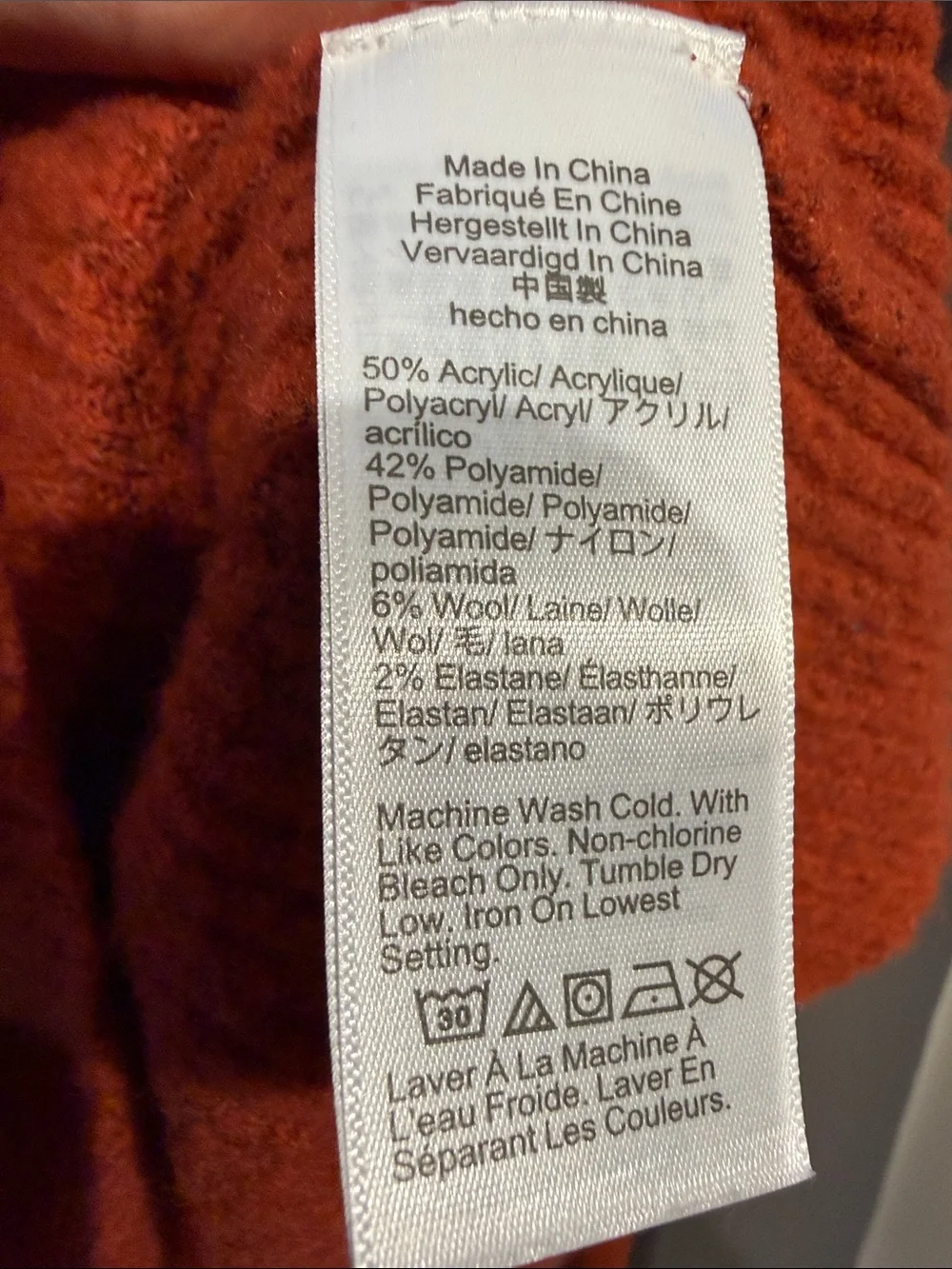J. Crew burnt orange-rusty Red Cozy Crewneck Sweater extra soft
